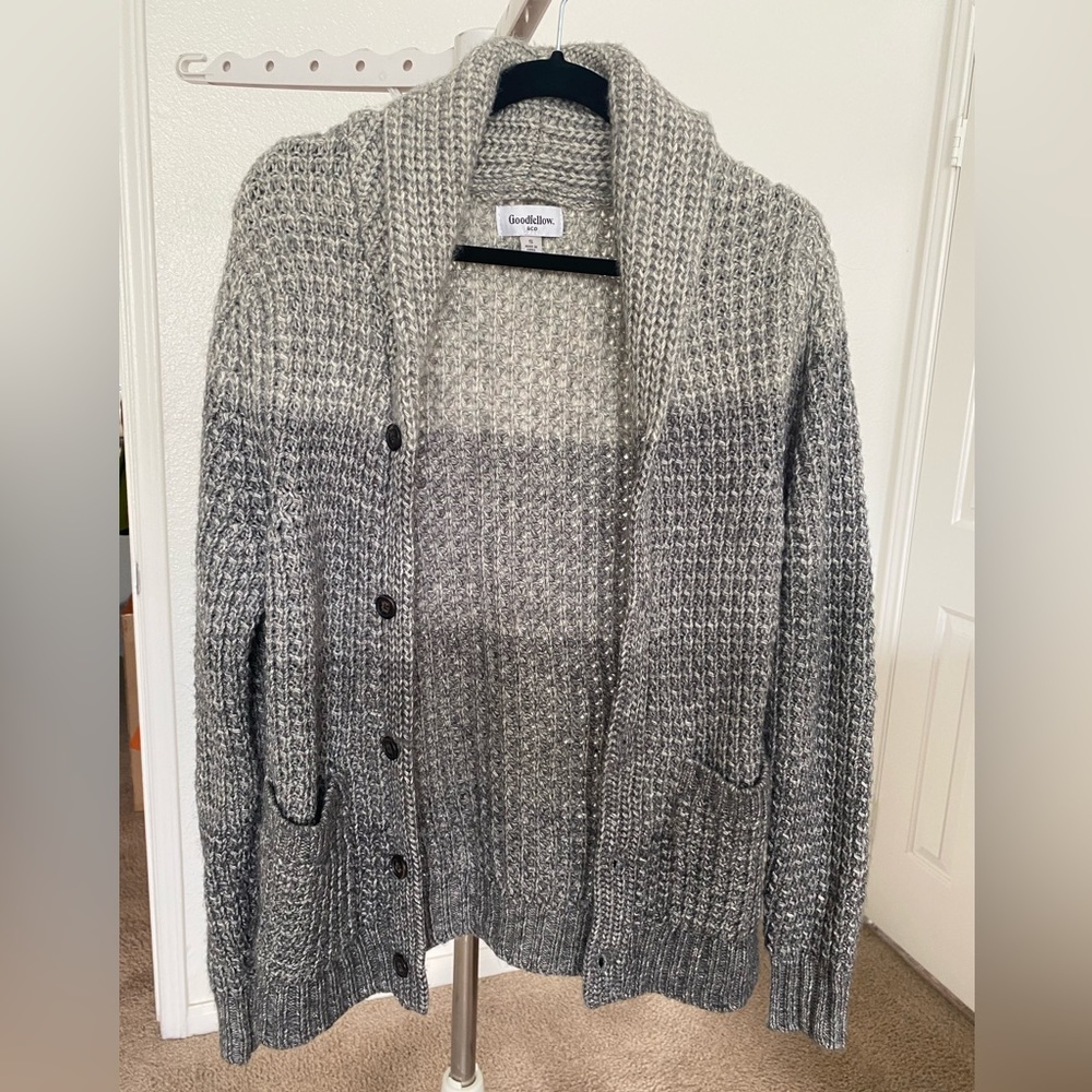Men’s Cardigan Shawl Sweater